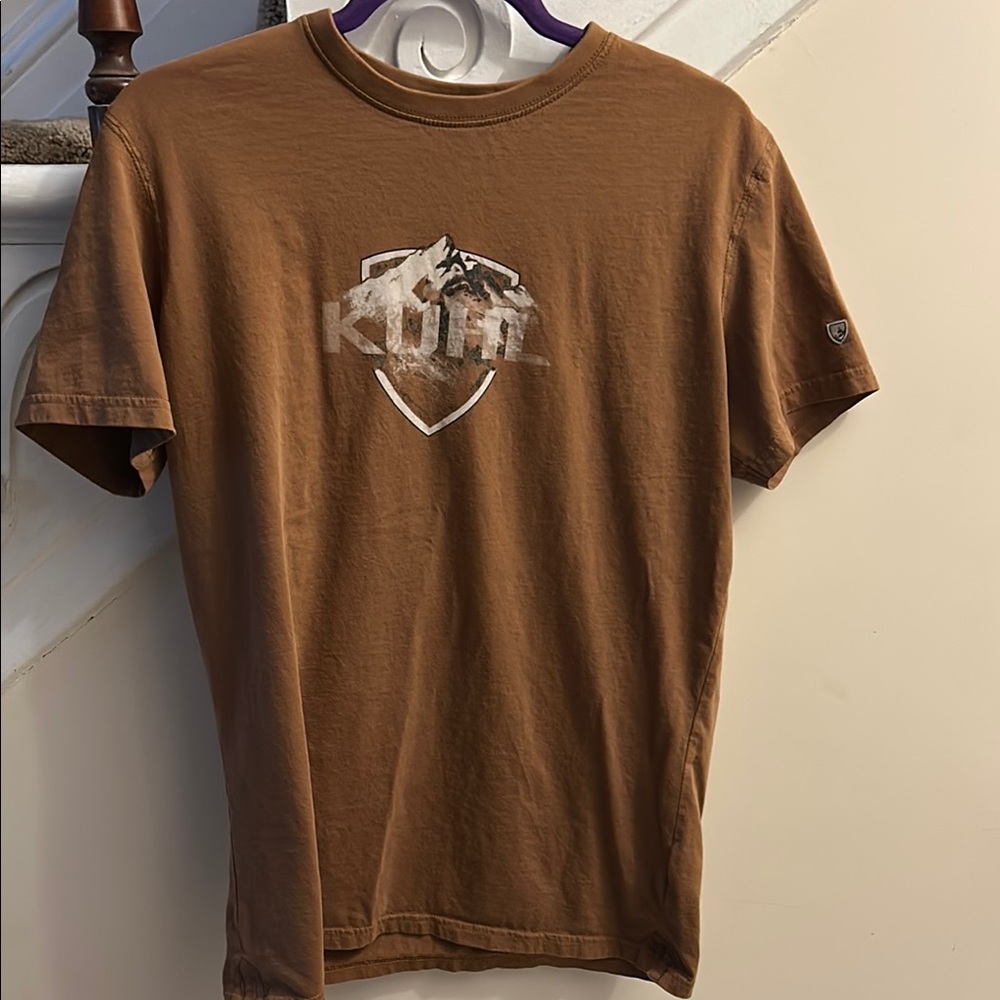 Kuhl Brown Short Sleeve Tee Casual Comfort wildfiber organic cotton medium